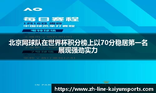 北京网球队在世界杯积分榜上以70分稳居第一名展现强劲实力